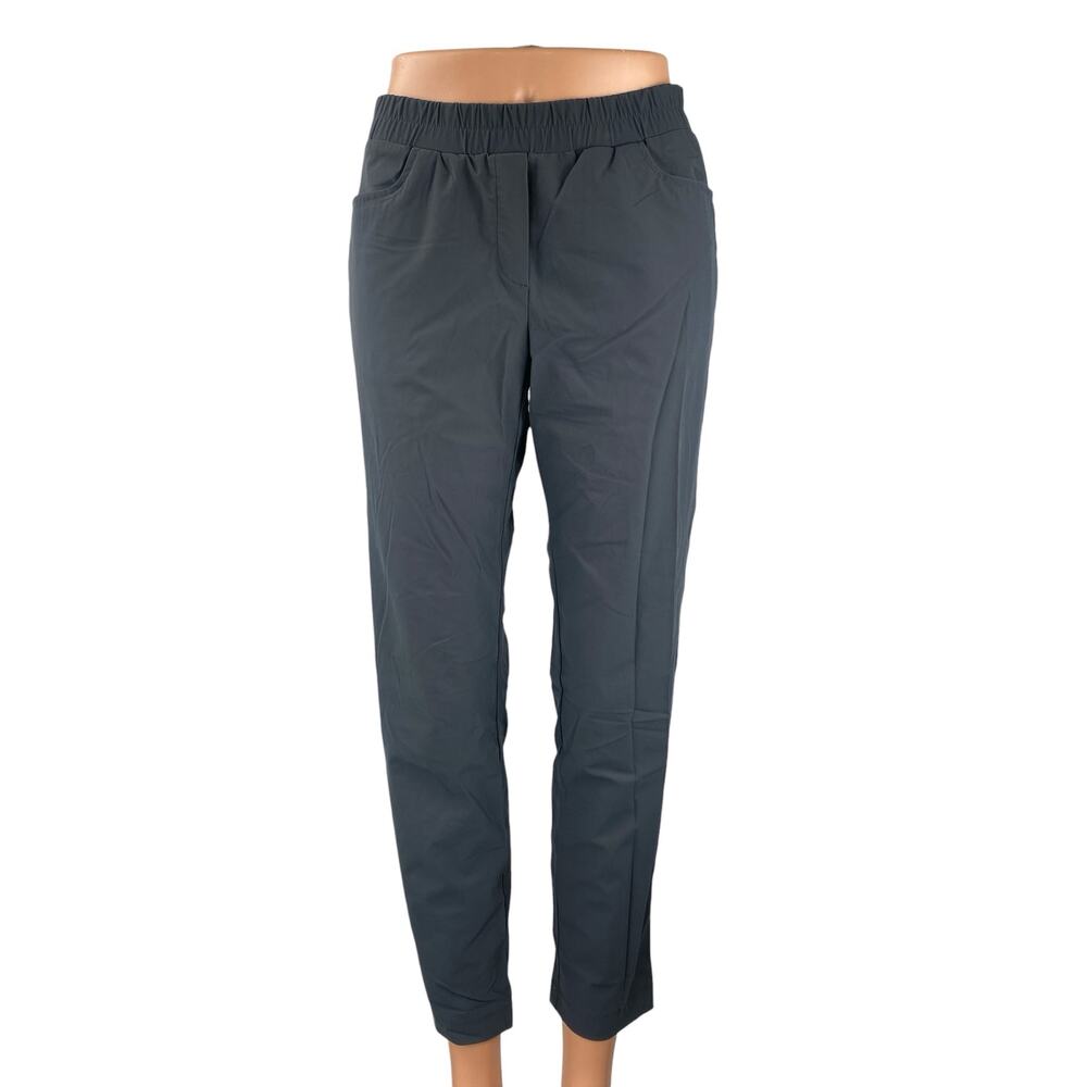 Zishen Women's Gray Mid Rise Athletic Activewear Trousers Jogger Sweat Pants S
